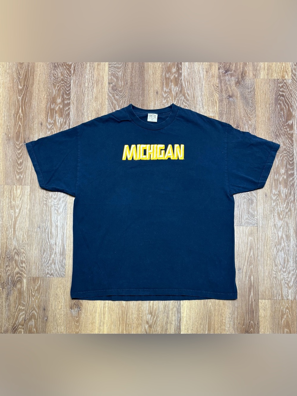 TC Navy T-Shirt with Yellow Michigan Logo